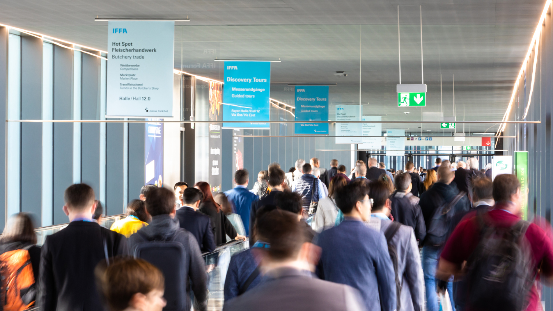 Zur IFFA 2022 trifft sich die Fleisch- und Proteinwirtschaft in Frankfurt. (Quelle: Messe Frankfurt)